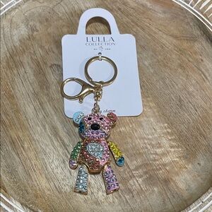 Lulla Collection Multicolor Bear Keychain